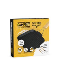 3 Piece 11" Cast Iron Griddle Set