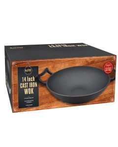 14" Cast Iron Mini Wok 